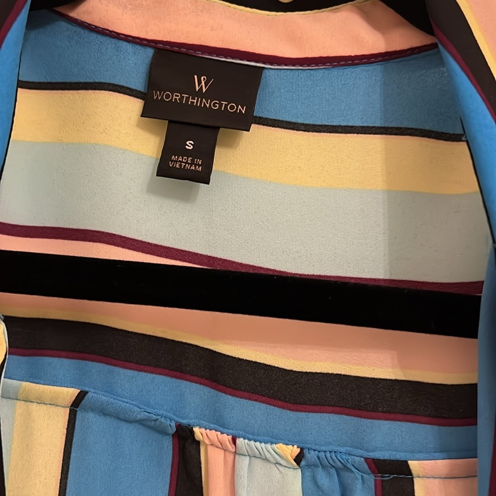 Worthington size small striped blouse - Picture 2 of 4